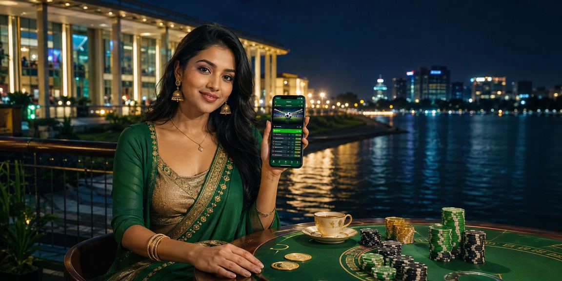 ঢাকার একজন খেলোয়াড় সমুদ্র সৈকতে স্পোর্টস বেটিং উপভোগ করছেন