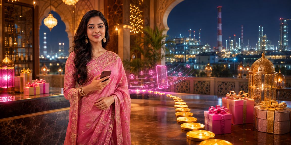 গাজীপুরে ঈদ উৎসবে মোবাইলে পেমেন্ট করছেন একজন খেলোয়াড়